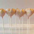 Cake Pop Hearts Terrazzo Gold