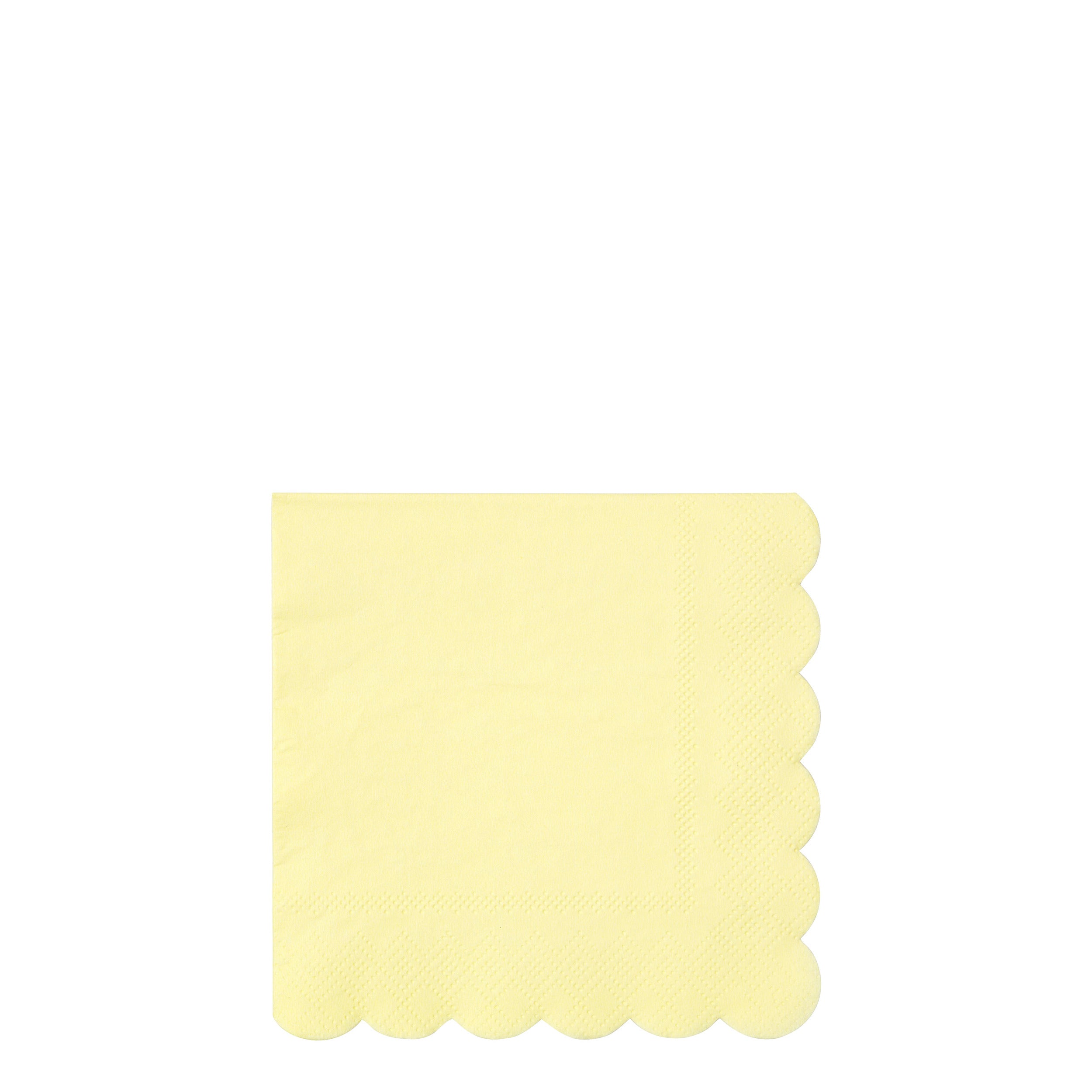 Scalloped Paper Napkins