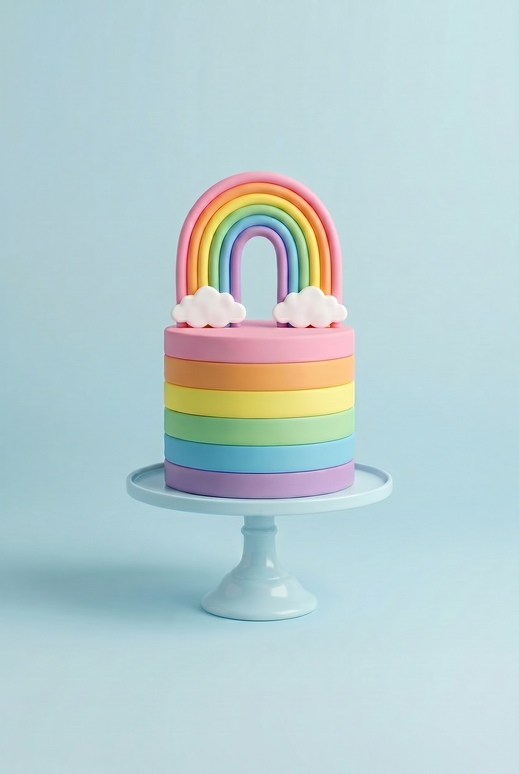 Regenbogenkuchen